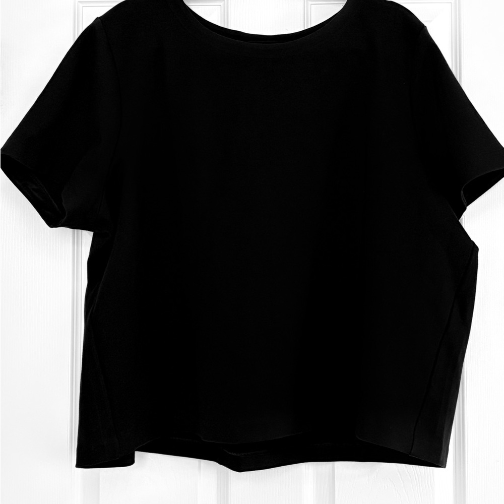 SPANX Black Short Sleeve Tee